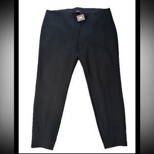 J. Jill Womens Black Stretch Ponte Pants Pull On Sz 2X NWT